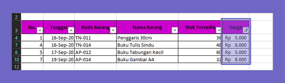 Filter Dengan Searchbox