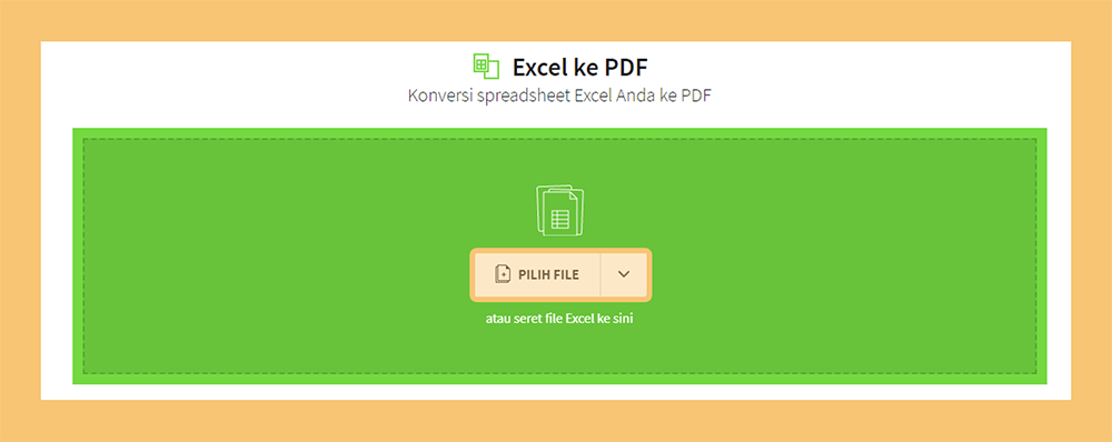 Masukkan File Excel ke PDF