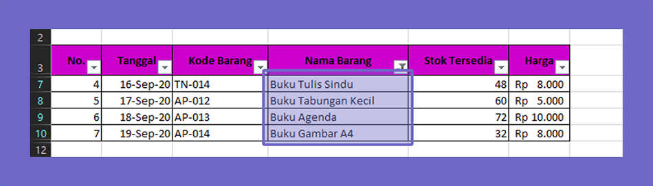 Cara Mencari Ikno Data Form Di Excel