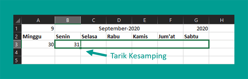Pengaturan Kolom Cell Supaya Sesuai