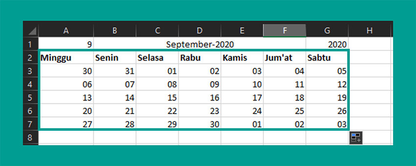 Pengaturan Kalender Supaya Sesuai Format