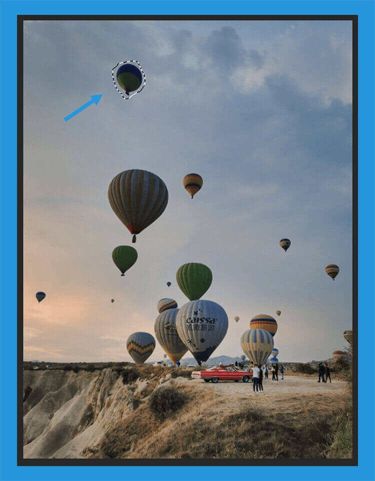 Menghilangkan Objek Balon Udara di Photoshop