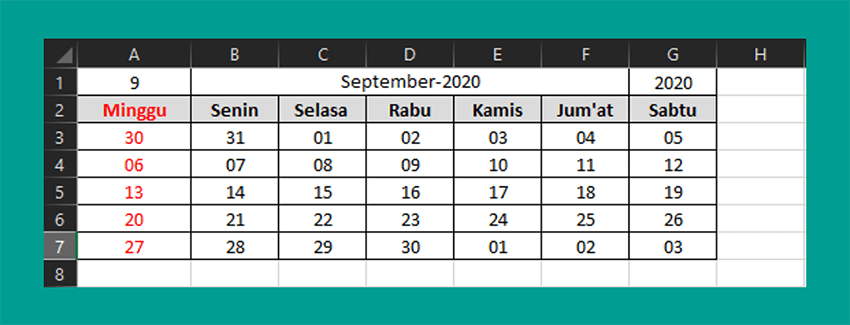 Membuat Hari Libur di Kalender