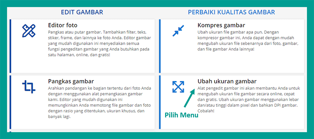 Mengatur Sampul Secara Online