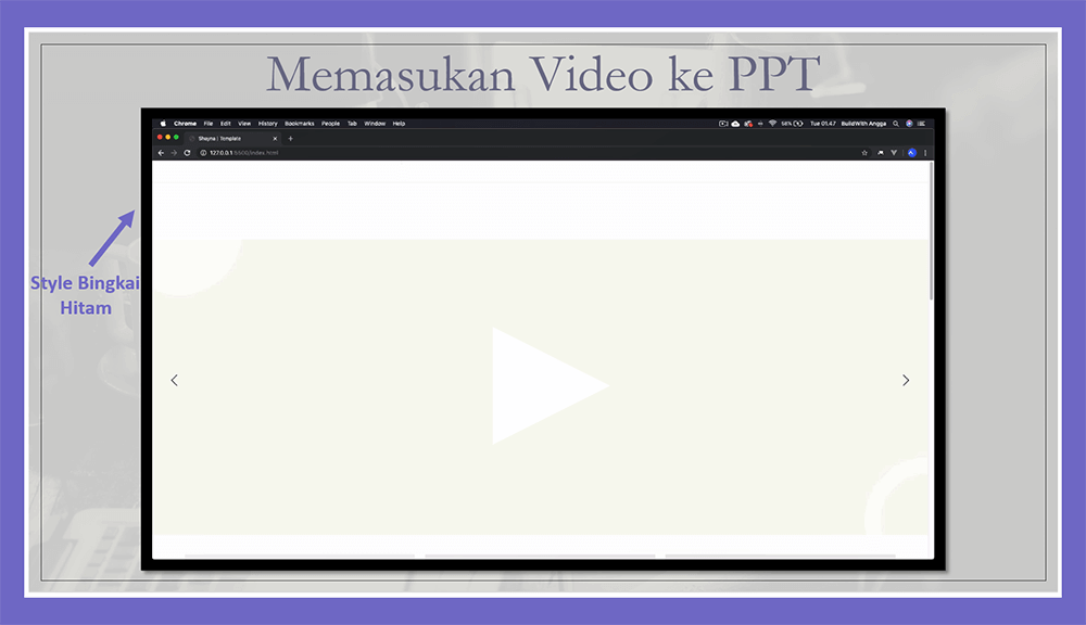Atur Stye Video Format