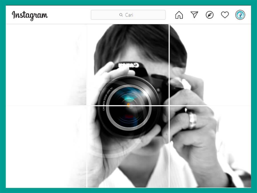 Contoh Foto Grid Maker IG