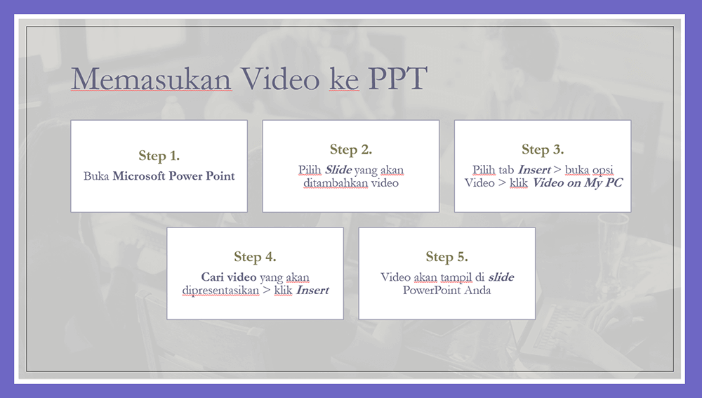 Contoh Slide Tambah Video ke Power Point