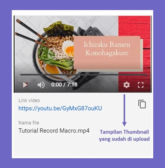 Contoh Tampilan Thumbnail Video di Youtube