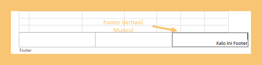 Custom Footer untuk Dokumen Excel