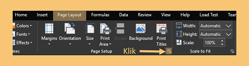 Menu Dialog Box di Excel