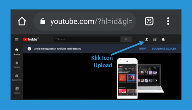 Icon Upload Video Youtube