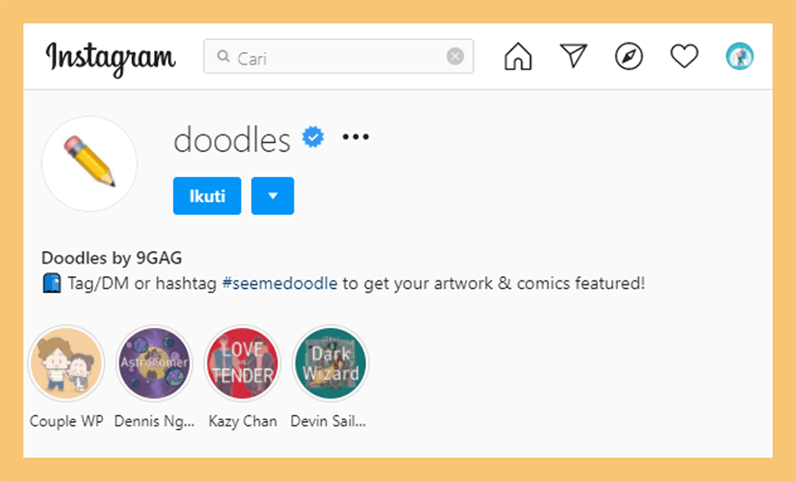 Instagram Akun yang Sedang Hits