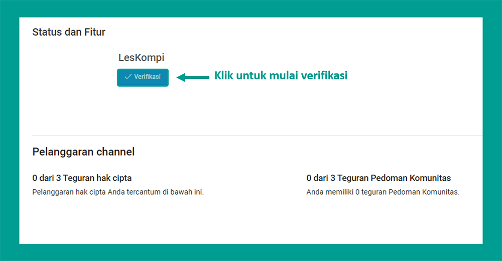 Mulai Proses Verifikasi Akun