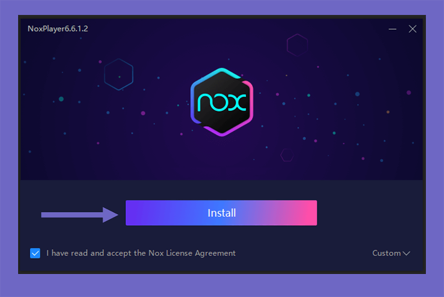 Tombol Install Nox