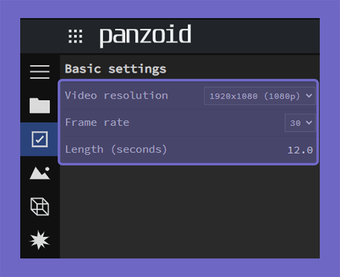 Basic Setting Untuk Video