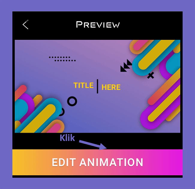 Tombol Menu Edit Animation