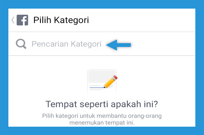 Setting Kategori Lokasi di Facebook