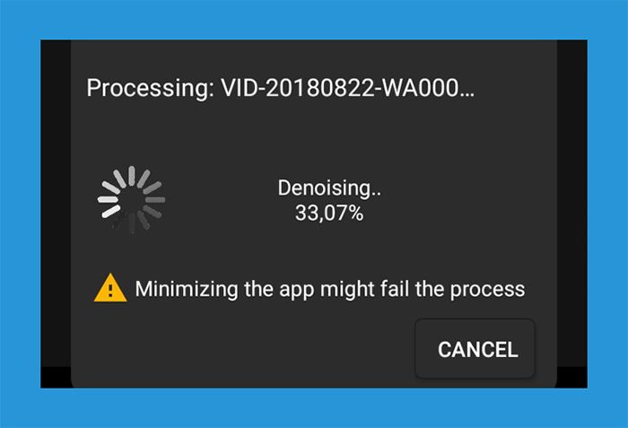 Proses Hilangkan Noise Video di HP