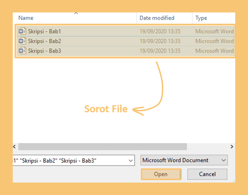 Upload Beberapa Dokumen di Word