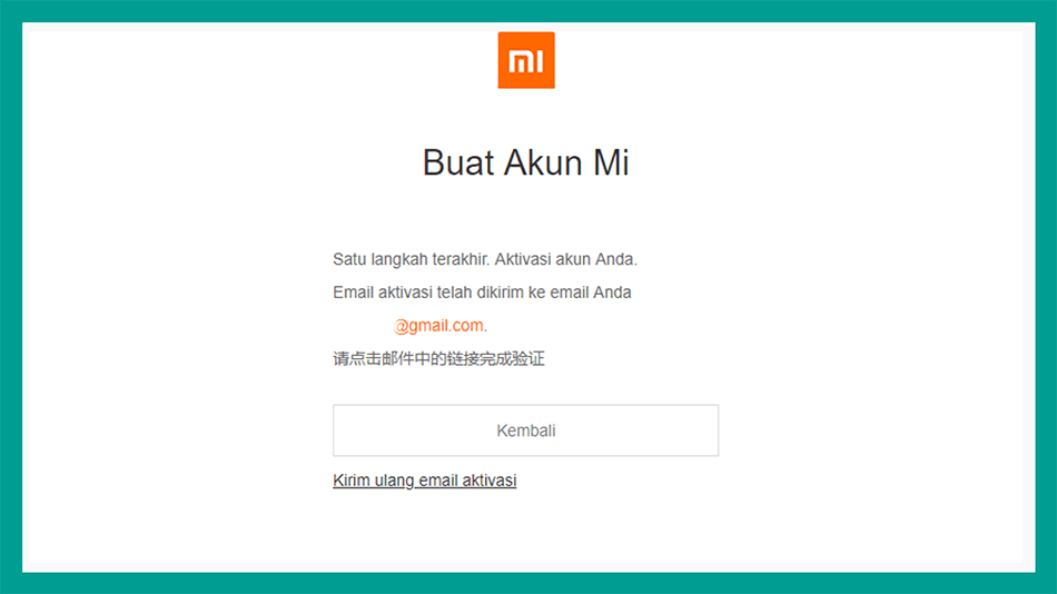 Aktivasi Akun MI