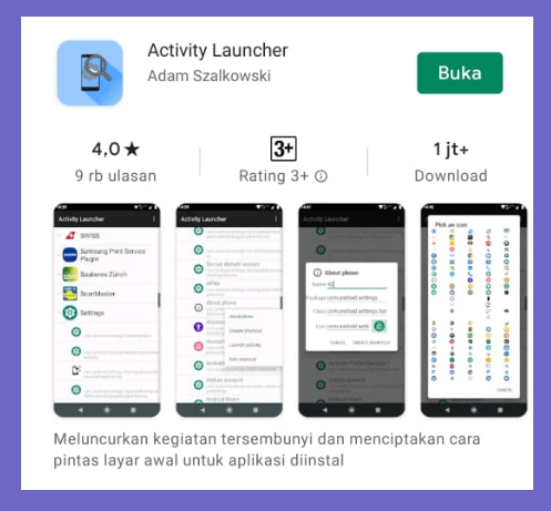 Activity Launcher Playstore