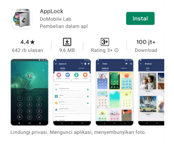 Aplikasi APPLock di Playstore