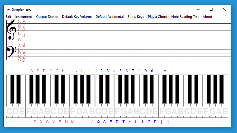 Aplikasi Simple Piano PC