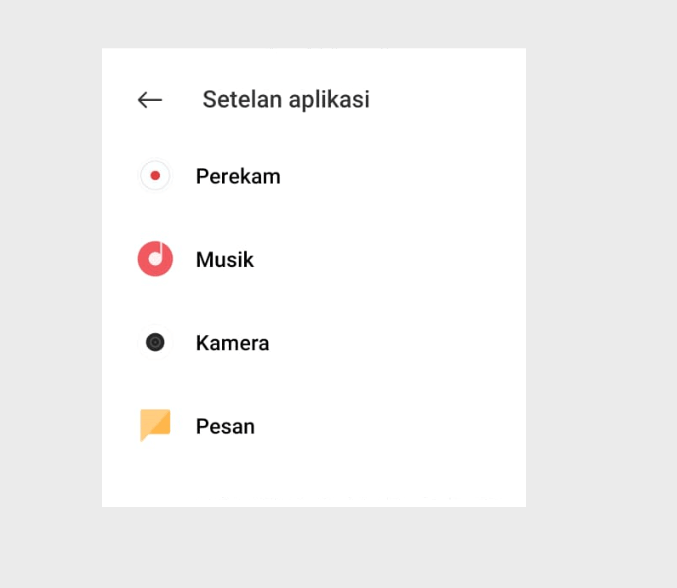 Atur Pemakaian App