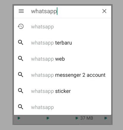 Cari WhatsApp di Playstore