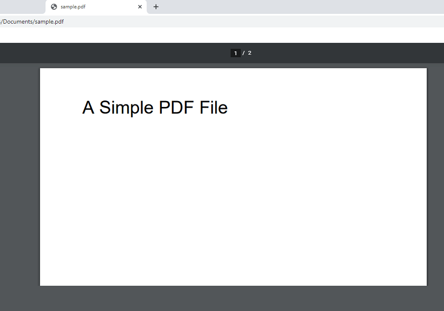 PDF di Browser