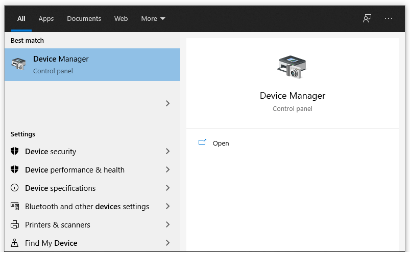 Buka Device Manager di Windows