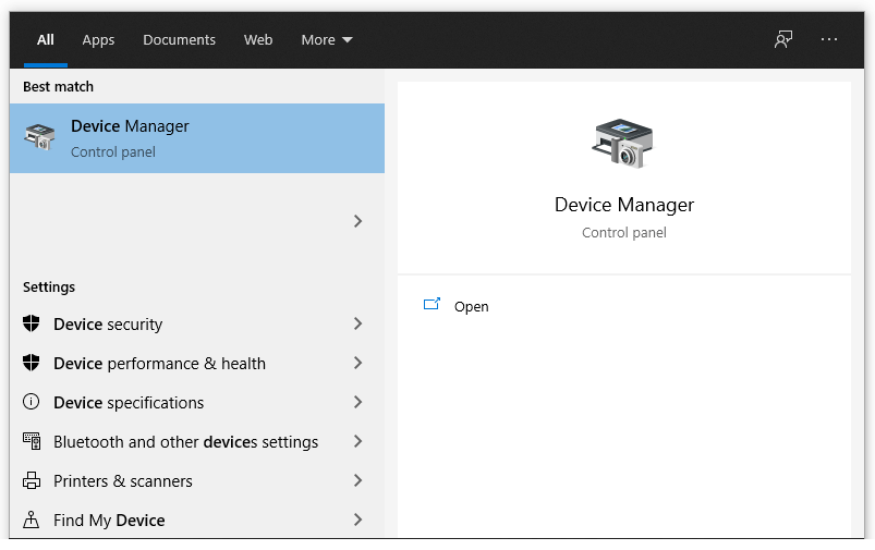 Buka Device Manager