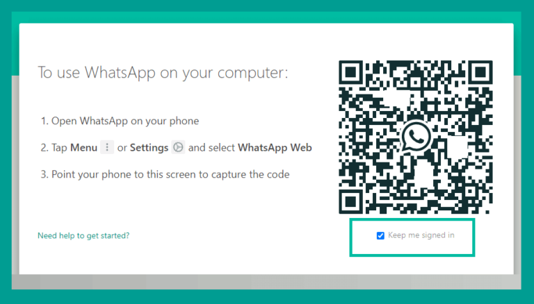 whatsapp web scan barcode