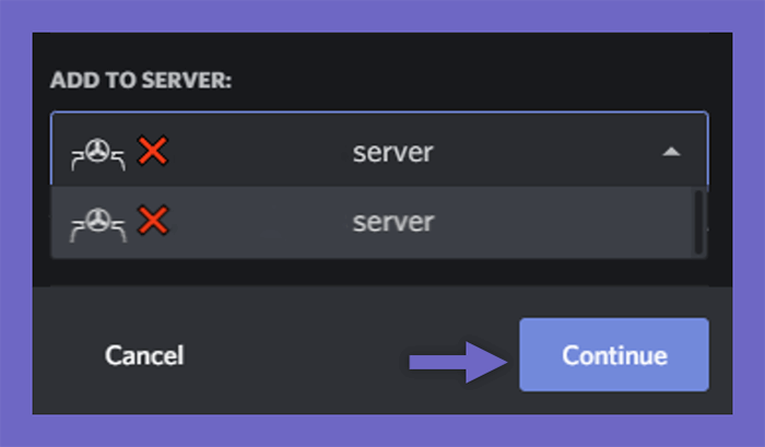 Invite Bot ke Server
