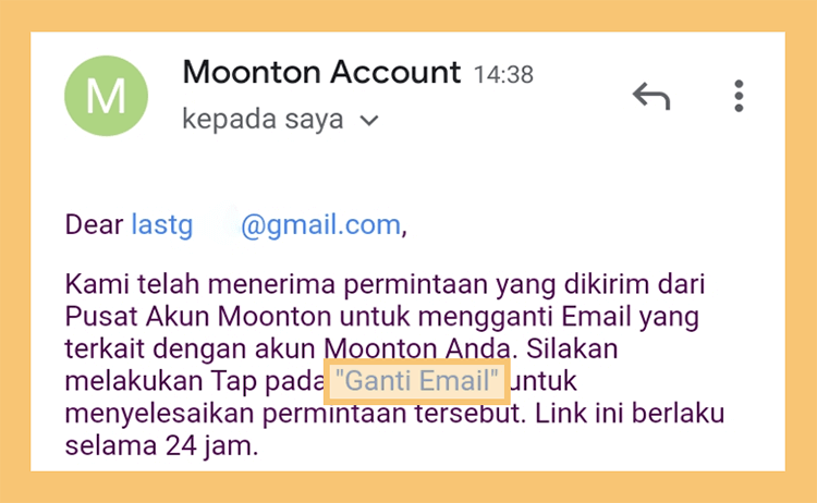 Konfirmasi Ganti Email Moonton