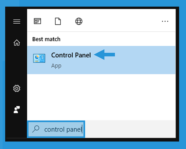 Control Panel Windows 10