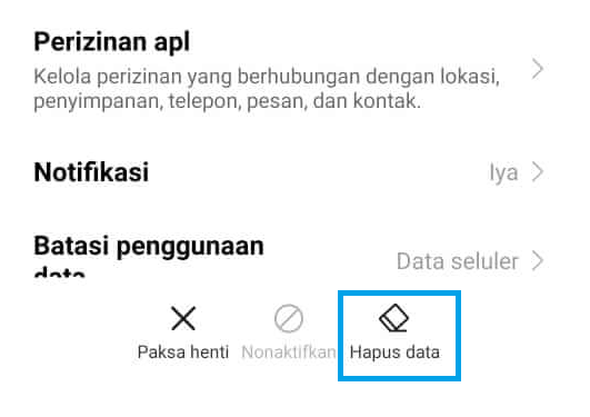 Hapus Data Kamera