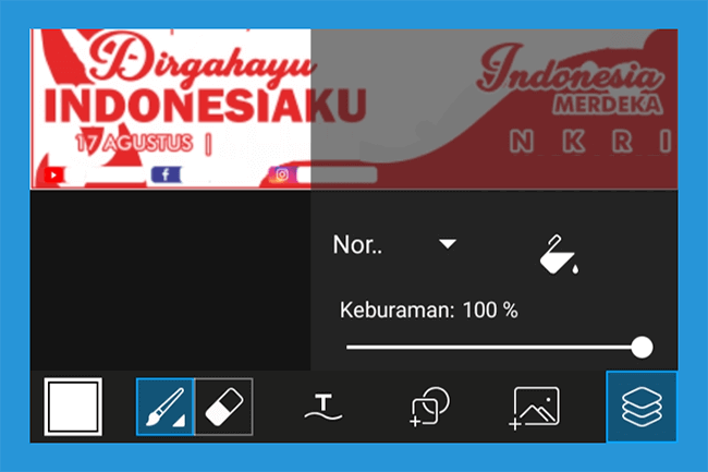 Menu Layer di PicsArt HP Android