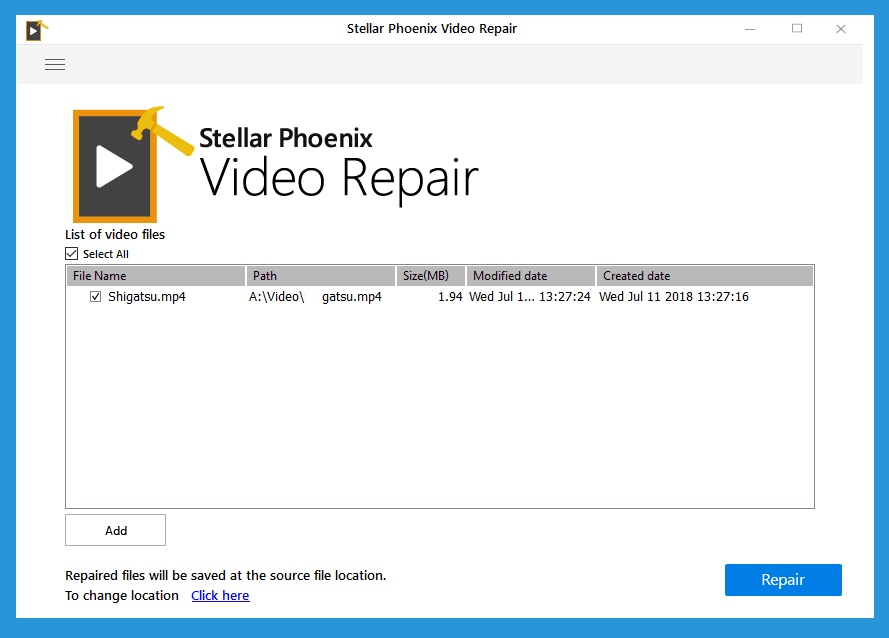 Menu Repair Video