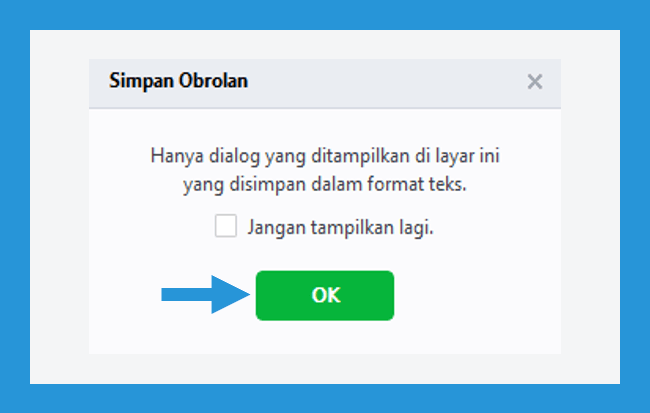 Notif Simpan Obrolan