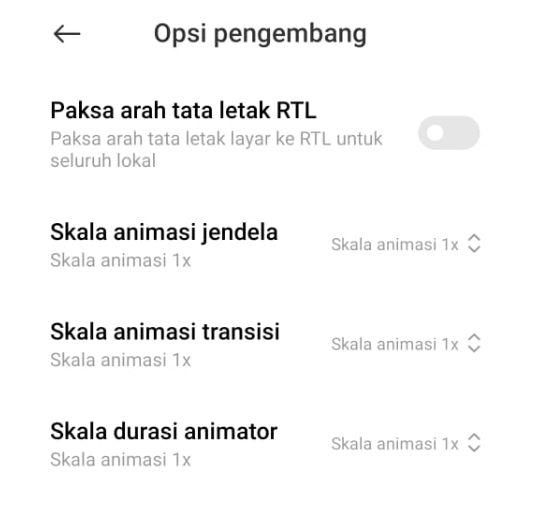 Setting Animasi Untuk Bersihkan RAM