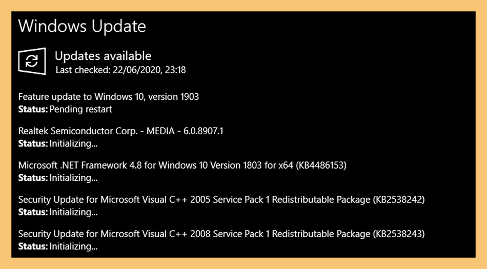 Proses Download Update Windows