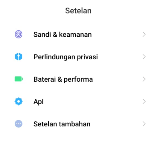 Opsi Setelan Tambahan