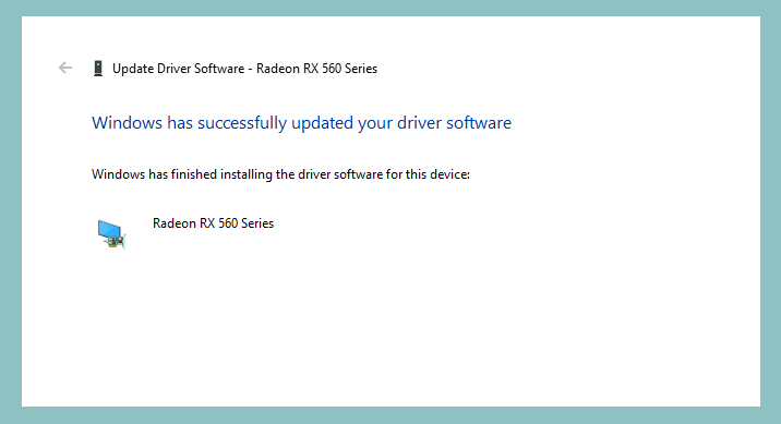 Berhasil menginstal driver