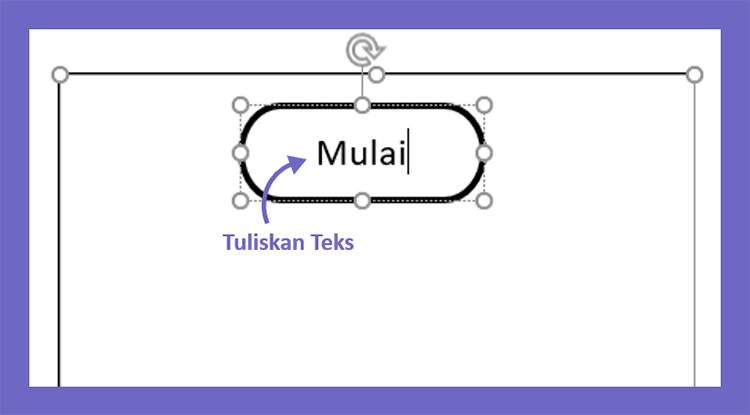 Tambahkan Tulisan di Shapes