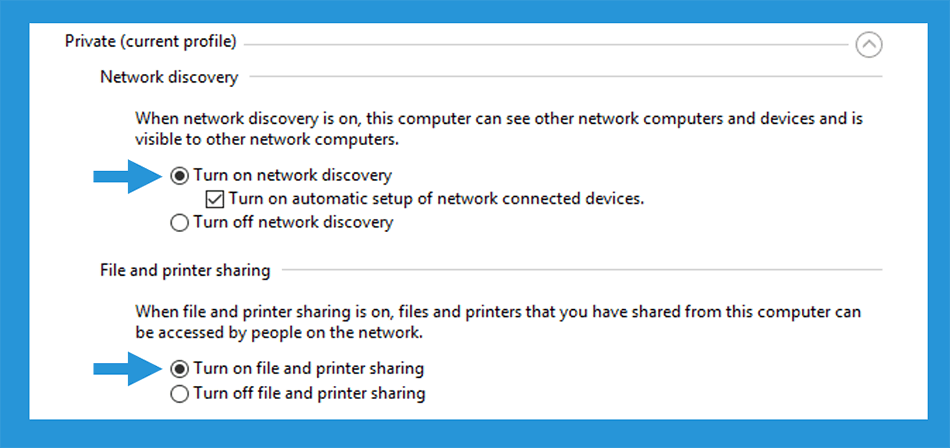Pengaturan Turn On Sharing Printer Windows 10