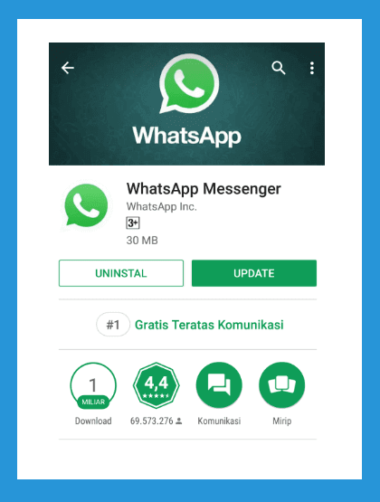 cara membuka whatsapp di dz09