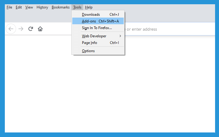 Menu Add Ons di Mozilla