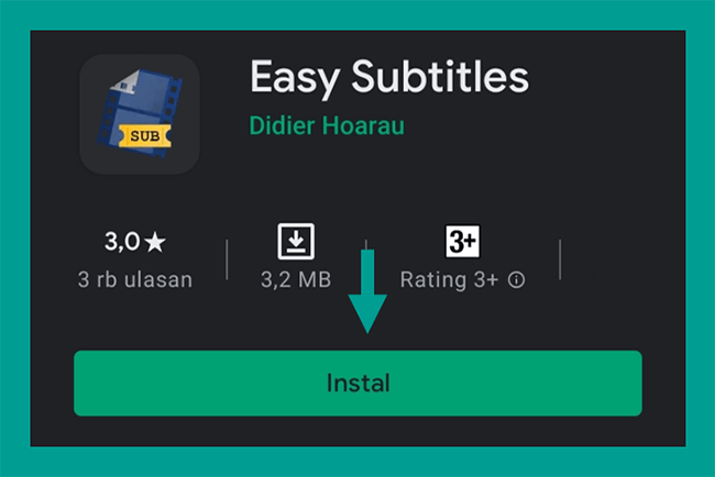Aplikasi Easy Subtitle Playstore