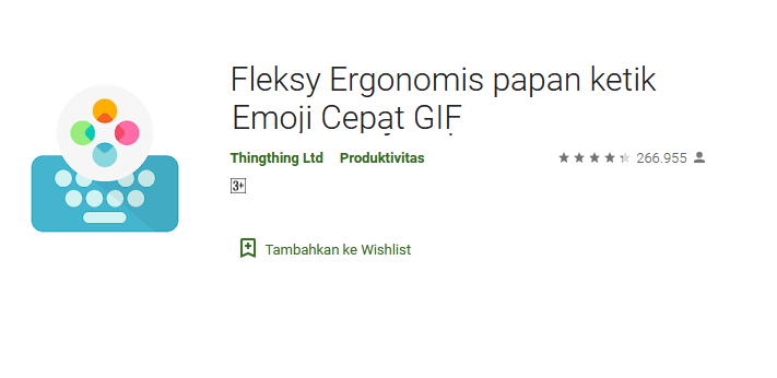 Aplikasi Keyboard Fleksy di HP